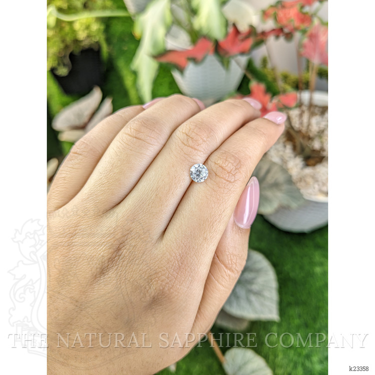 1.36 Ct. White Zircon from Ceylon (Sri Lanka)