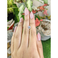 1.36 Ct. White Zircon from Ceylon (Sri Lanka) Life Style