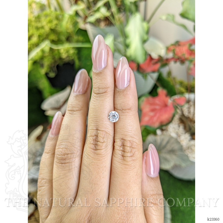 1.20 Ct. White Zircon from Ceylon (Sri Lanka)