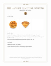 0.48 Ct. Madeira (Reddish Orange) Citrine from Brazil Appraisal