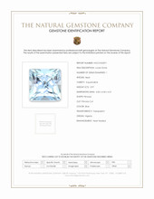 0.97 Ct. Blue Aquamarine from Nigeria Scan Report
