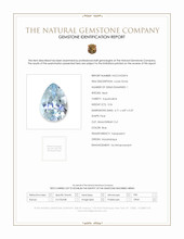 0.56 Ct. Blue Aquamarine from Mozambique Scan Report