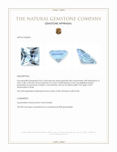 0.87 Ct. Greenish Blue Aquamarine from Brazil Appraisal