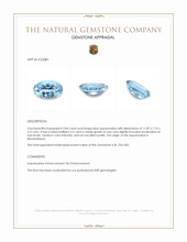 2.84 Ct. Blue Aquamarine from Mozambique Appraisal
