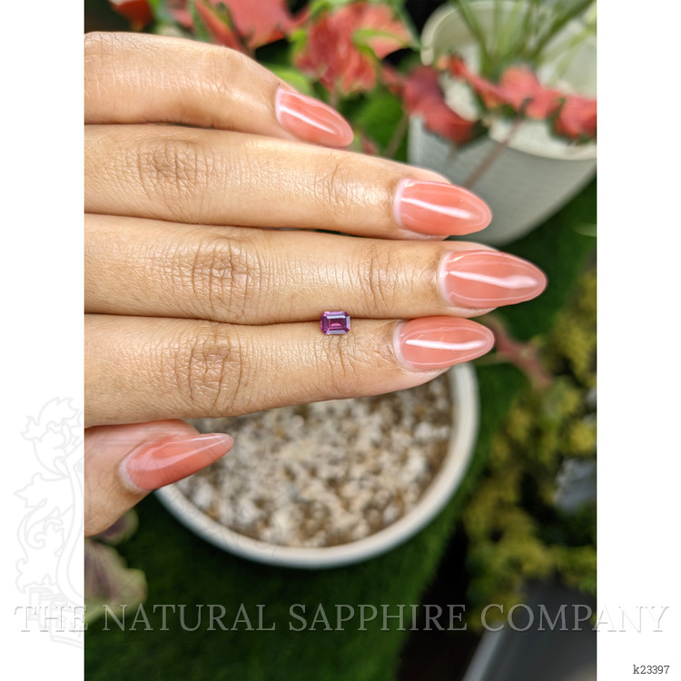 0.41 Ct. Purplish Pink Spinel from Ceylon (Sri Lanka)