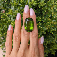 50.61 Ct. Green Peridot from Burma (Myanmar) Life Style