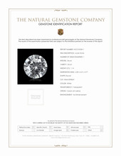 1.14 Ct. White Zircon from Ceylon (Sri Lanka) Scan Report