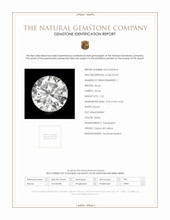 1.22 Ct. White Zircon from Ceylon (Sri Lanka) Scan Report