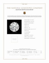 1.28 Ct. White Zircon from Ceylon (Sri Lanka) Scan Report