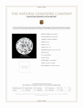 1.20 Ct. White Zircon from Ceylon (Sri Lanka) Scan Report