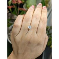 1.41 Ct. White Zircon from Ceylon (Sri Lanka) Life Style