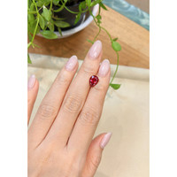 1.93 Ct. Pinkish Red Rubellite Tourmaline from Mozambique Life Style