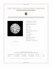 1.19 Ct. White Zircon from Ceylon (Sri Lanka) Scan Report