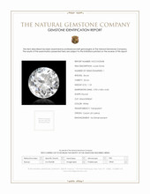 1.18 Ct. White Zircon from Ceylon (Sri Lanka) Scan Report