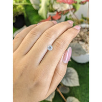 1.18 Ct. White Zircon from Ceylon (Sri Lanka) Life Style