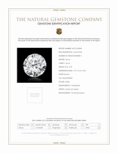 0.95 Ct. White Zircon from Ceylon (Sri Lanka) Scan Report