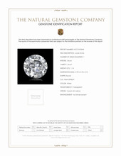 1.14 Ct. White Zircon from Ceylon (Sri Lanka) Scan Report