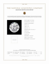 1.21 Ct. White Zircon from Ceylon (Sri Lanka) Scan Report