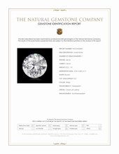 1.21 Ct. White Zircon from Ceylon (Sri Lanka) Scan Report