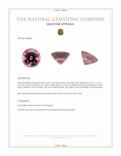 0.86 Ct. Pink Cabochon Tourmaline from Mozambique Appraisal