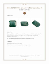 1.20 Ct. Green Grandidierite from Madagascar Appraisal