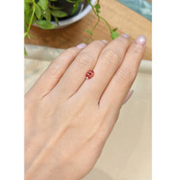 0.74 Ct. Orangish Red Tourmaline from Mozambique Life Style