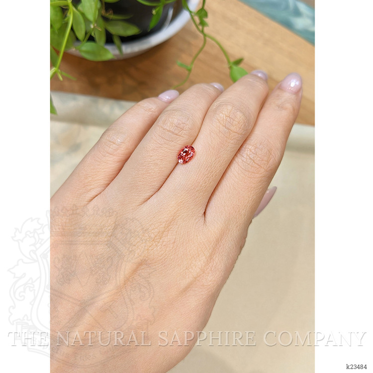 0.74 Ct. Orangish Red Tourmaline from Mozambique