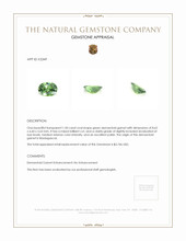 1.50 Ct. Demantoid Garnet from Madagascar Appraisal