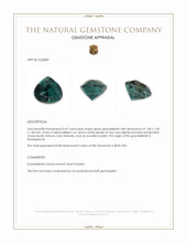 0.47 Ct. Green Grandidierite from Madagascar Appraisal