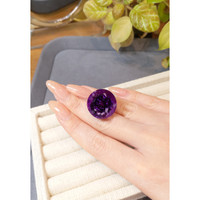 47.40 Ct. Purple Amethyst from Brazil Life Style