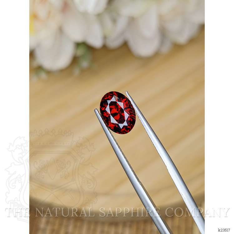 3.38 Ct. Red Garnet from Ceylon (Sri Lanka)
