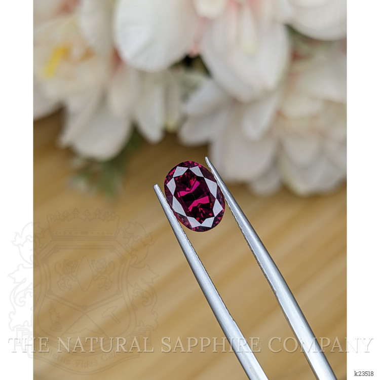 2.97 Ct. Purplish Pink Garnet from Ceylon (Sri Lanka)