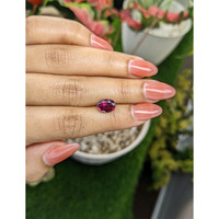 2.97 Ct. Purplish Pink Garnet from Ceylon (Sri Lanka) Life Style