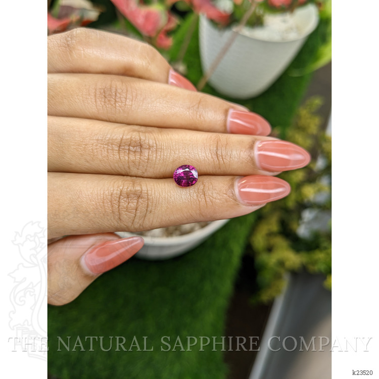 2.28 Ct. Purplish Pink Garnet from Ceylon (Sri Lanka)