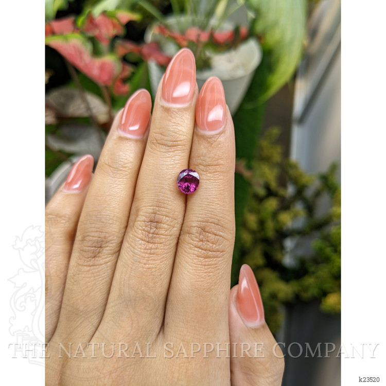 2.28 Ct. Purplish Pink Garnet from Ceylon (Sri Lanka)