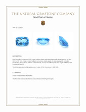 8.95 Ct. Swiss Blue Topaz from Ceylon (Sri Lanka) Appraisal