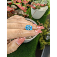 8.95 Ct. Swiss Blue Topaz from Ceylon (Sri Lanka) Life Style
