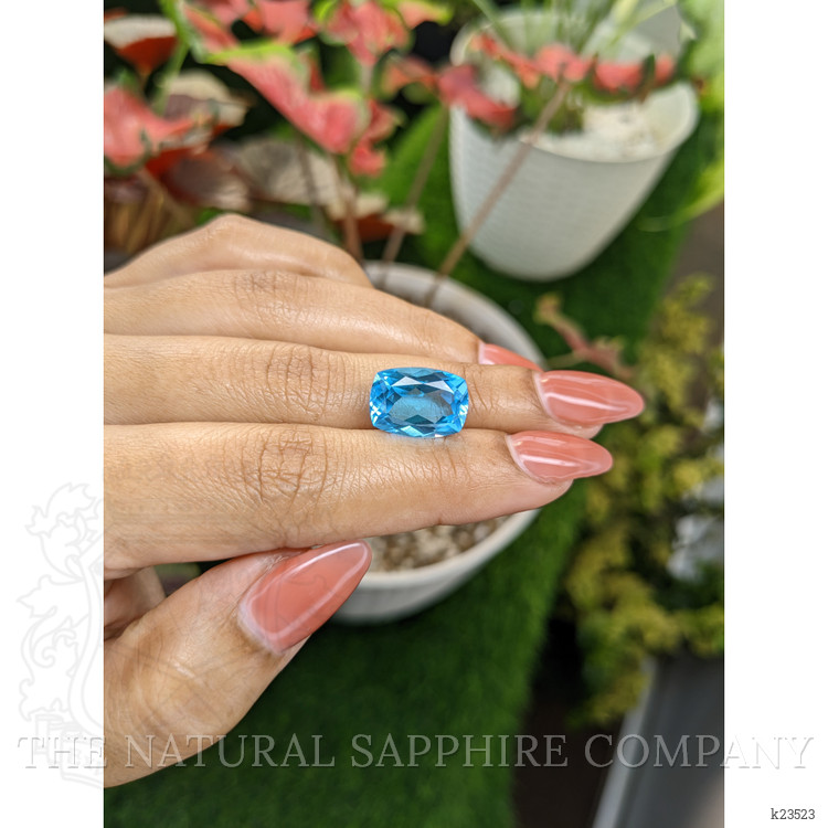 8.95 Ct. Swiss Blue Topaz from Ceylon (Sri Lanka)