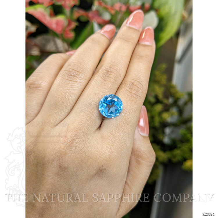9.22 Ct. Swiss Blue Topaz from Ceylon (Sri Lanka)