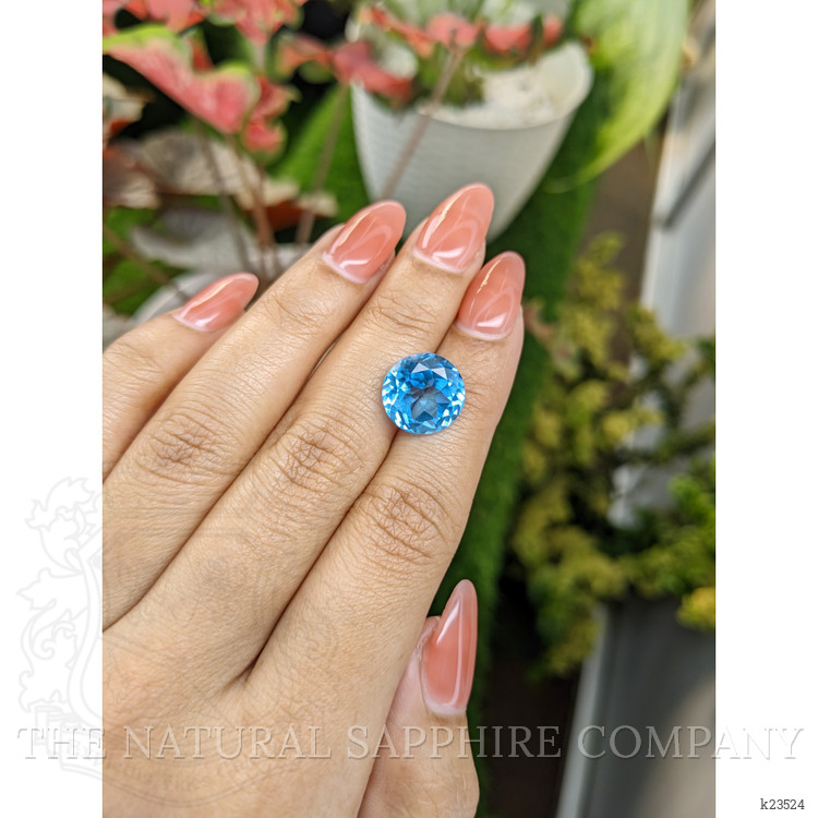 9.22 Ct. Swiss Blue Topaz from Ceylon (Sri Lanka)