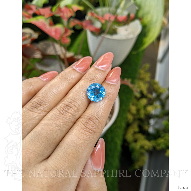 8.18 Ct. Swiss Blue Topaz from Ceylon (Sri Lanka)
