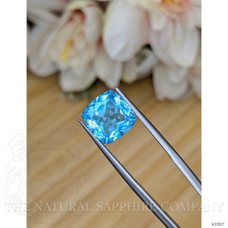 5.73 Ct. Swiss Blue Topaz from Ceylon (Sri Lanka)