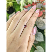 0.71 Ct. Rhodolite Garnet from Ceylon (Sri Lanka) Life Style