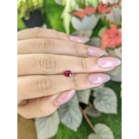 0.71 Ct. Rhodolite Garnet from Ceylon (Sri Lanka) Life Style