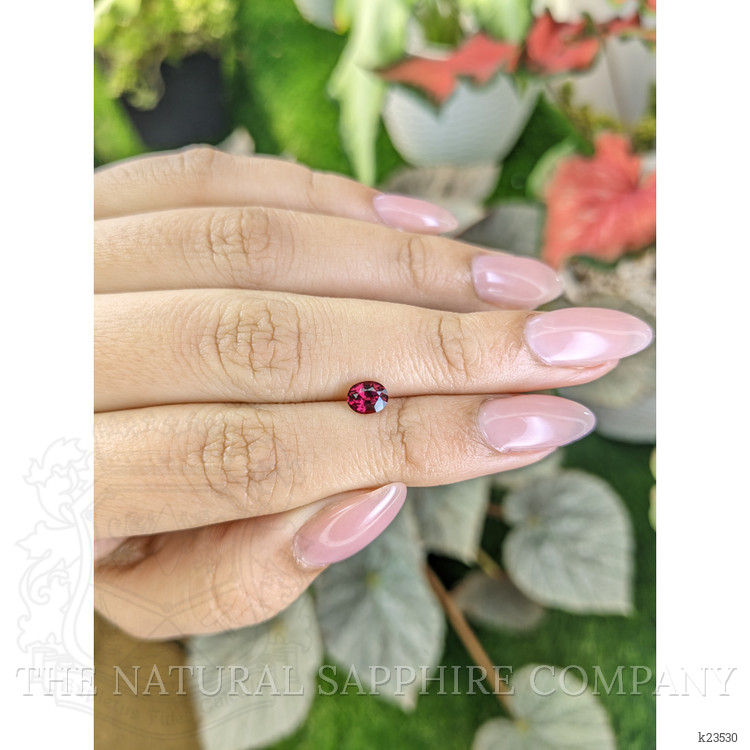 0.71 Ct. Rhodolite Garnet from Ceylon (Sri Lanka)