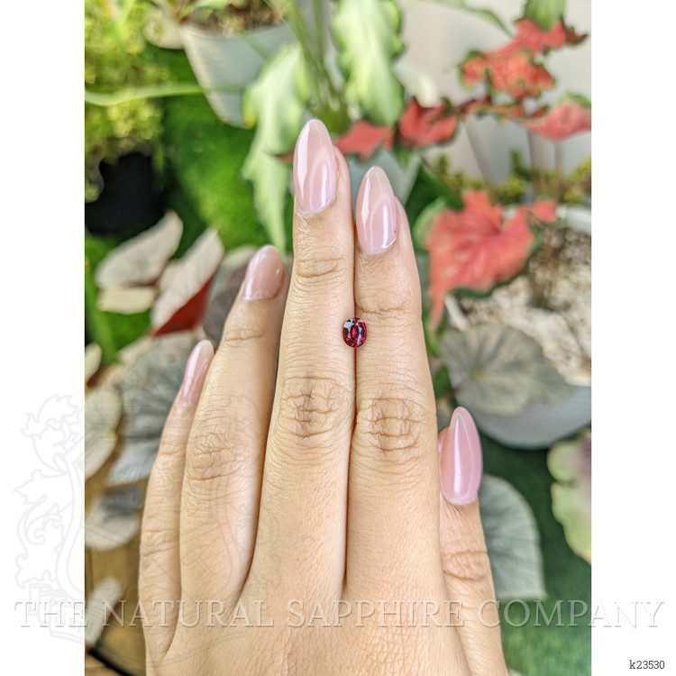 0.71 Ct. Rhodolite Garnet from Ceylon (Sri Lanka)