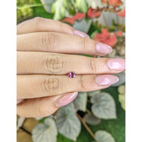 0.44 Ct. Purplish Pink Rhodolite Garnet from Ceylon (Sri Lanka) Life Style