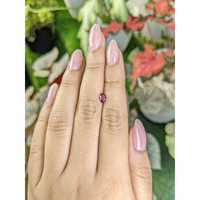 0.44 Ct. Purplish Pink Rhodolite Garnet from Ceylon (Sri Lanka) Life Style