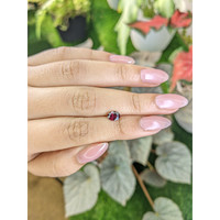 0.86 Ct. Purplish Red Rhodolite Garnet from Ceylon (Sri Lanka) Life Style
