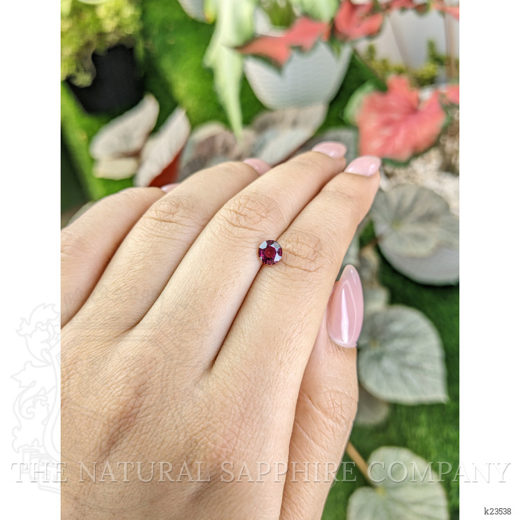 0.91 Ct. Reddish Purple Rhodolite Garnet from Ceylon (Sri Lanka)